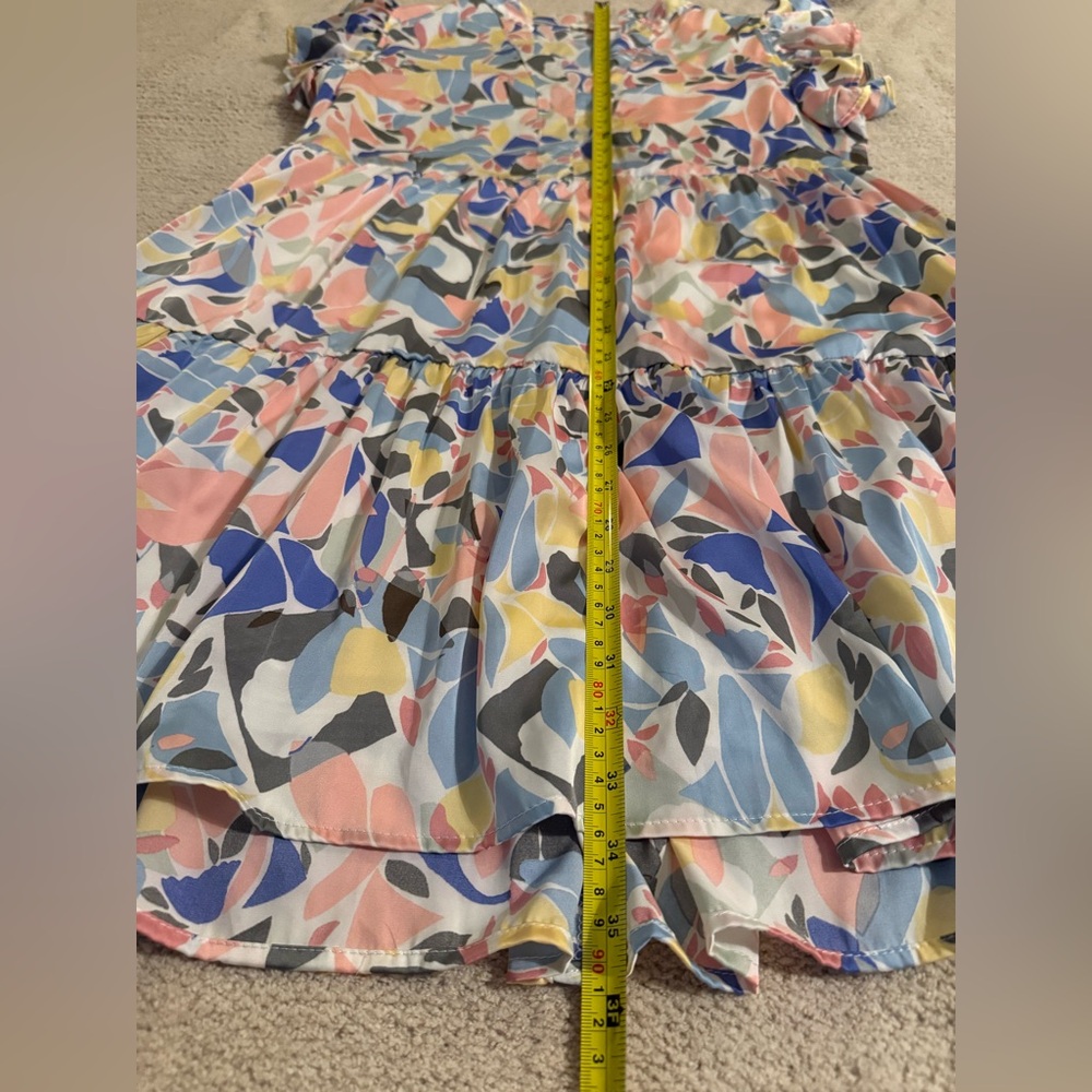 Entro Multicolor Floral Ruffle Dress - Picture 2 of 3